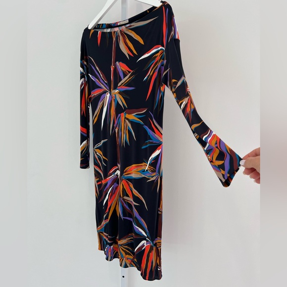 EMILIO PUCCI BLACK MULTI BAMBOO DRESS MODEL 71RL51 SIZE IT 44 / US 10 NWOTS! - Picture 6 of 17
